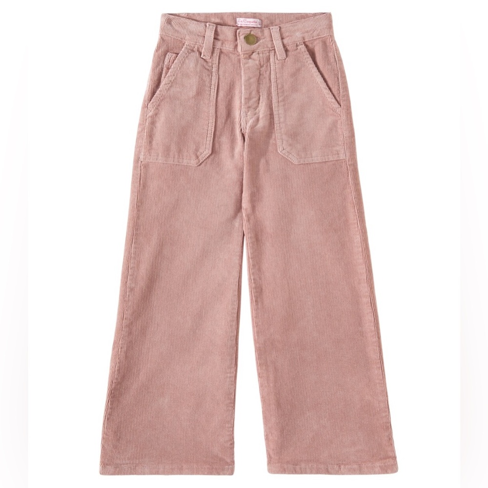 Girls La Coqueta Enola Corduroy Pants - Soft Wide-Leg Bottoms